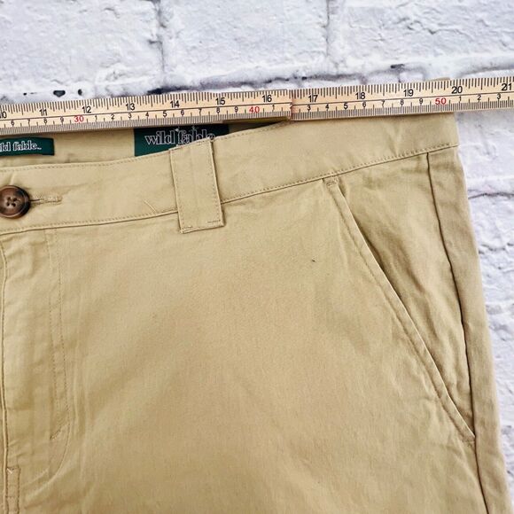 NEW Wild Fable Casual Flare Pants Women's Size 18/34 Tan Flat Front Low Rise - Picture 9 of 13
